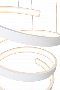 Дизайнерская светодиодная подвесная люстра TLES1 Спираль. Диаметр 30 см
